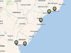 Mapa plavby