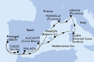 Garantovaná plavba s delegátom po Stredomorí - 4 krajiny za 11 dní
